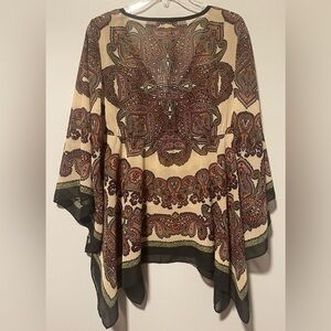 Boston Proper Sheer Woman’s Tunic Top Sz S